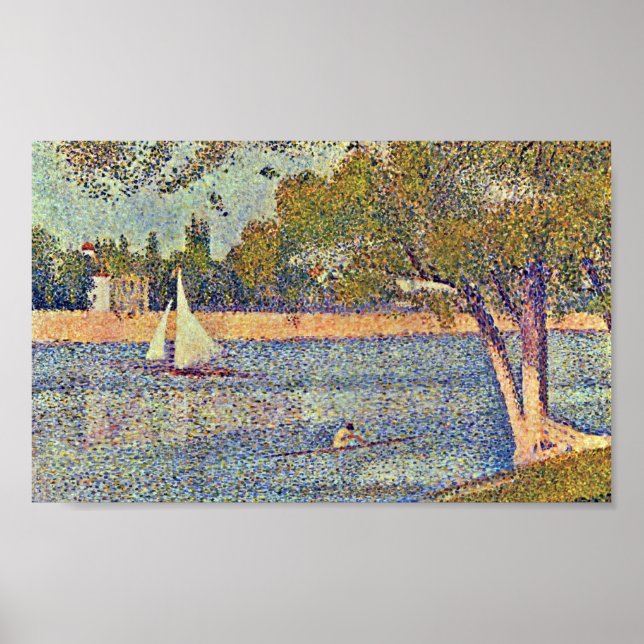 Póster Georges Seurat - O Sena em CourbevoieGeorges Se (Frente)