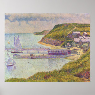 Poster Georges Seurat - Port-en-Bessin na Maré Alta