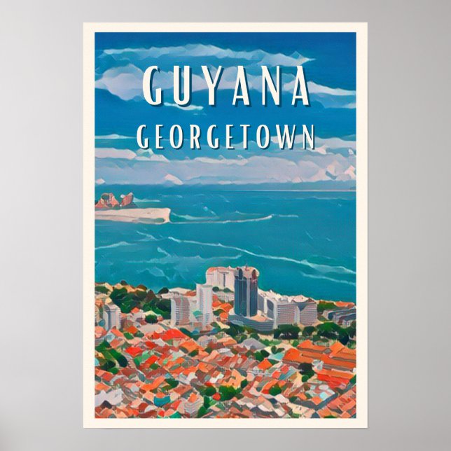 Poster Georgetown, la capitale colorée de Guyana (Frente)