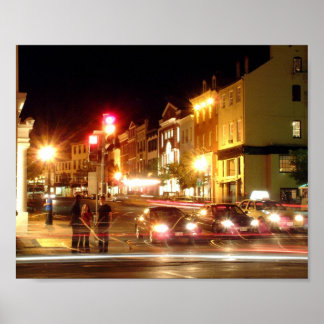 Poster Georgetown Night 8x10