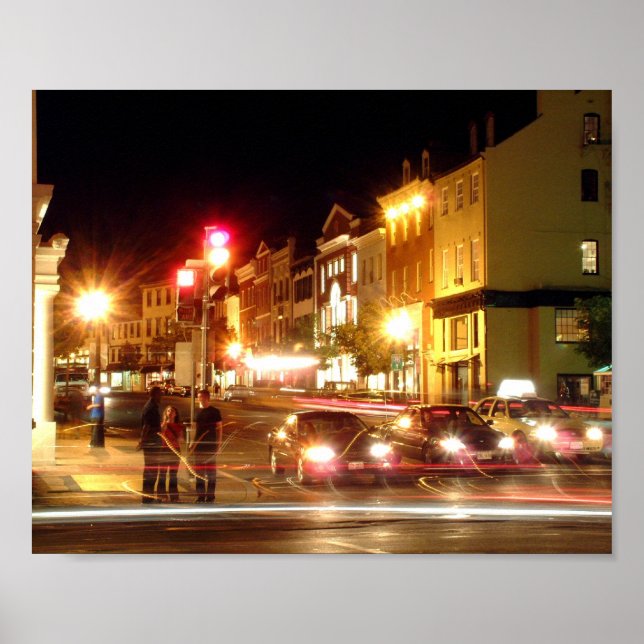 Poster Georgetown Night 8x10 (Frente)