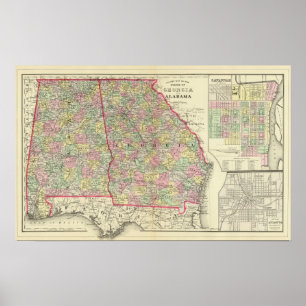 Poster Geórgia, Alabama