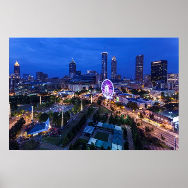 Póster Georgia, Atlanta, Centennial Olimpiadas Park (Frente)