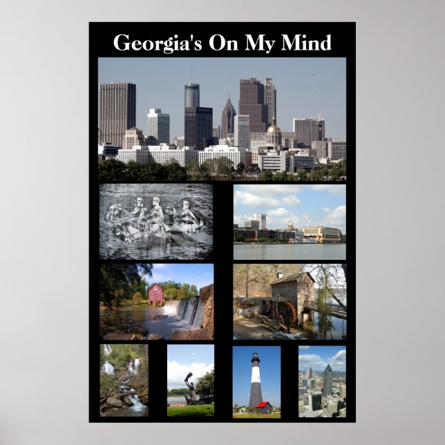 Póster Georgia no meu MInd (Frente)