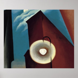 Poster Georgia O'Keeffe chamada nueva york luna