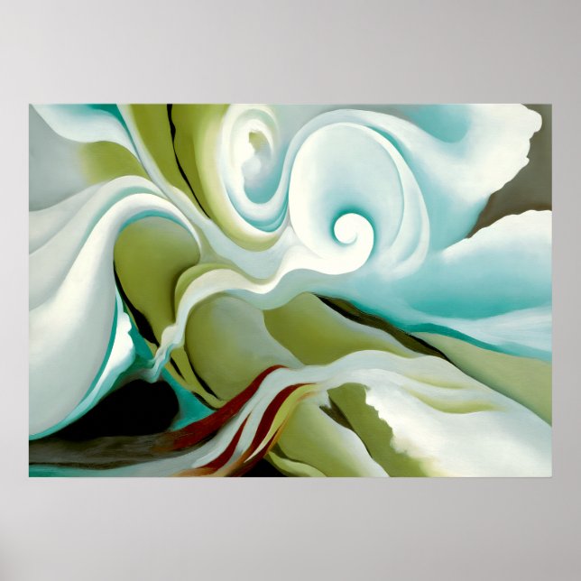 Poster Georgia O'Keeffe - Formulário Natureza (Frente)