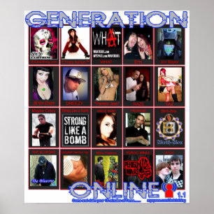Póster GERAÇÃO EM LINHA 1,1 em myspace.com/dvdclothing