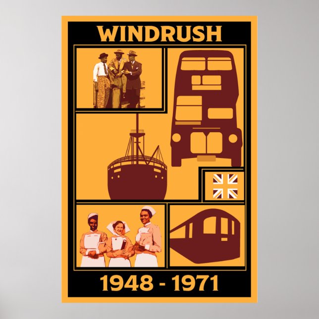 Poster Geração Windrush História Britânica (Frente)