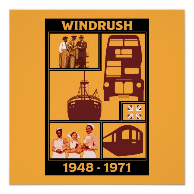 Póster Geração Windrush História Britânica (Frente)