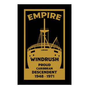 Póster Geração Windrush História Negra
