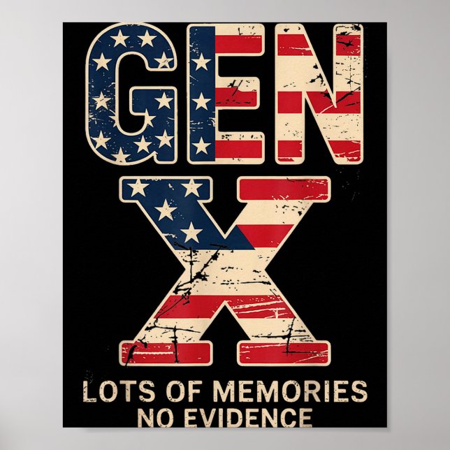 Poster Geração X Muitos Lembranças Sem Evidências Diverti (Frente)