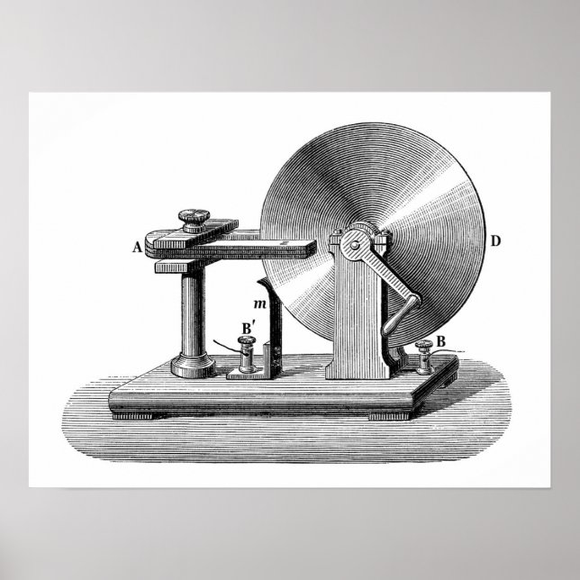 Poster Gerador de discos Faraday (Frente)