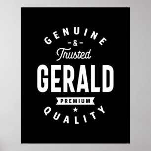 Poster Gerald Personated Name Birthday