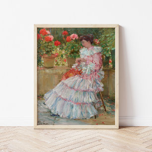 Poster Geranios Childe Hassam