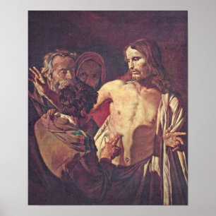 Póster Gerard camionete Honthorst - duvidando Thomas