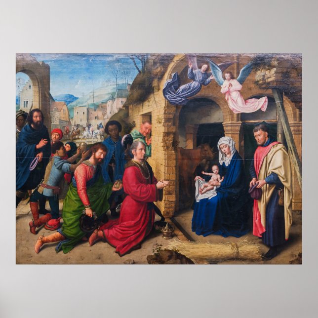 Poster Gerard David - Adoração dos Magi (Frente)