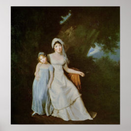 Poster Gérard - Mme De Stael Com a Filha Albertine