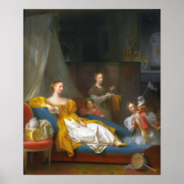 Poster Gérard - Uma Família Brincando Com Um Cão (Frente)