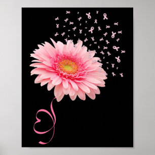 Poster Gerbera Daisy Flower Ribbon Pollen Cancer M