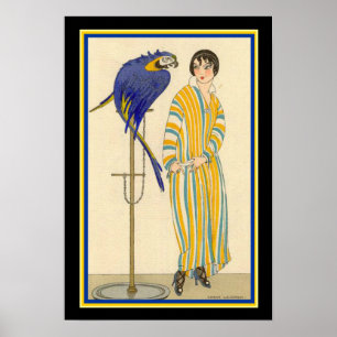 Póster Gerda Wegener - forma 1914 do art deco Ad-13x19