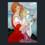 Poster Gerda Wegener - Sur la Route d'Anacapri, Art Déco<br><div class="desc">Data:1922. Sur la Route d'Anacapri,  do artista dinamarquês Gerda Wegener Style: Art Nouveau (Moderno),  Art Deco</div>
