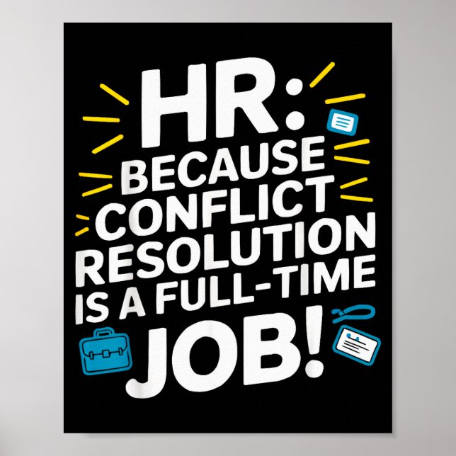 Poster Gerente de RH Drama no Local de Trabalho Funcionár (Frente)