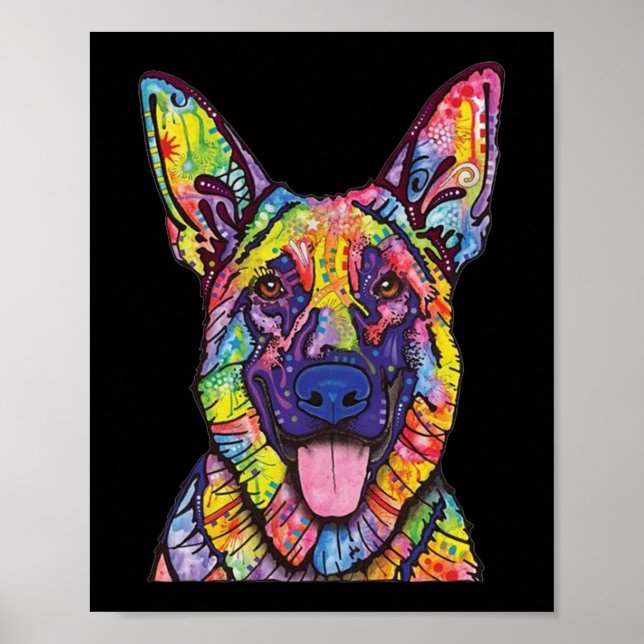 Poster German shepherd (Frente)