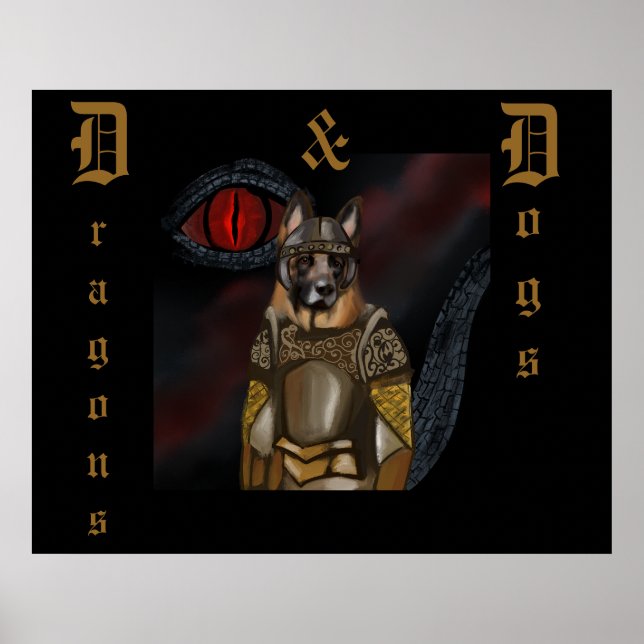 Poster German shepherd (Frente)