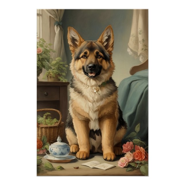 Póster German shepherd (Frente)