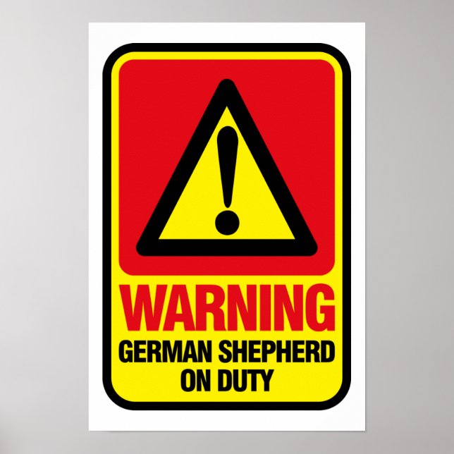 Poster german shepherd (Frente)