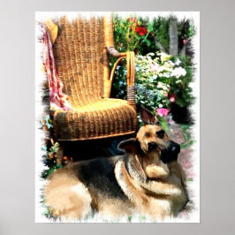 Poster German shepherd Art