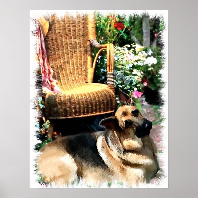 Poster German shepherd Art (Frente)