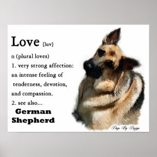 Poster German shepherd Art