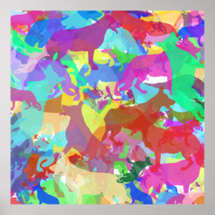 Póster German shepherd artísticos