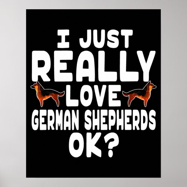 Poster German shepherd Realmente Apaixonado (Frente)