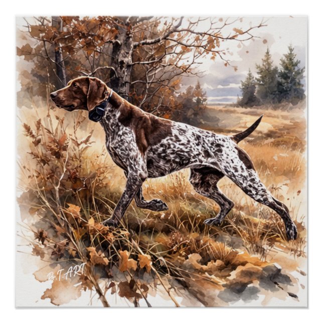 Póster  German Shorthaired Pointer  (Frente)