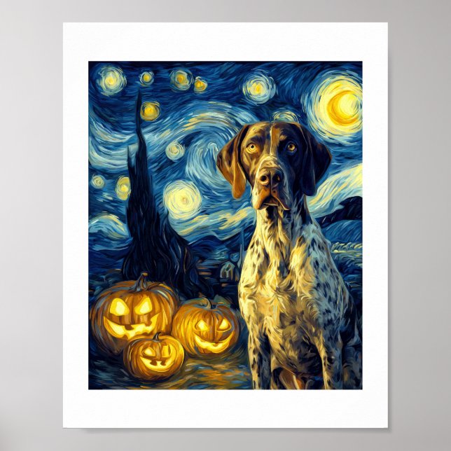 Poster German Shorthaired Pointer 1 Cachorro Fofo Dia das (Frente)