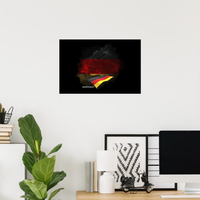 Poster Germany flag (Escritório em casa)