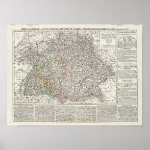 Poster Germany Map