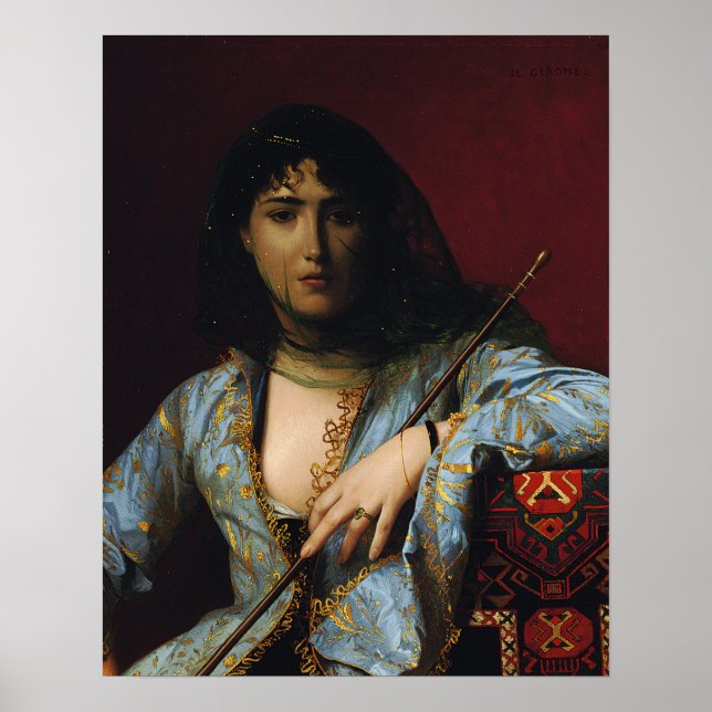 Poster Gérôme - Beleza Circassiana Velada 1876 (Frente)
