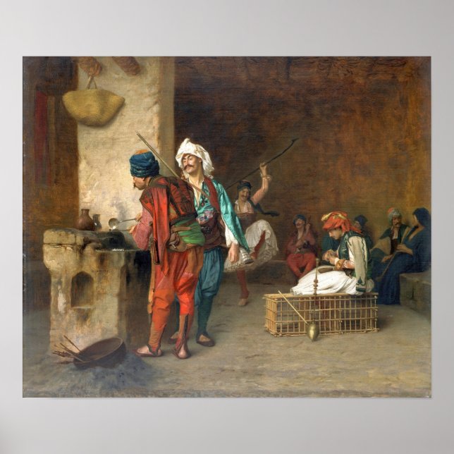 Poster Gérôme - Casa de Café, Cairo (Frente)