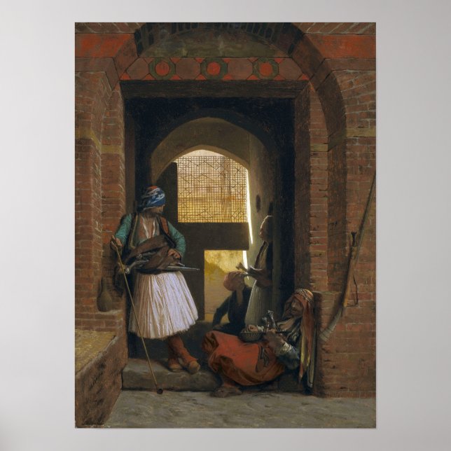 Poster Gérôme - Corpo de Guardas Darnautes no Cairo (Frente)
