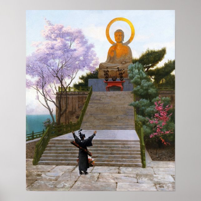 Poster Gérôme - Japonês Implora a uma Divindade (Frente)