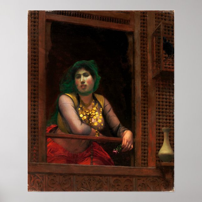 Poster Gérôme - Mulher Em Balcony (Frente)