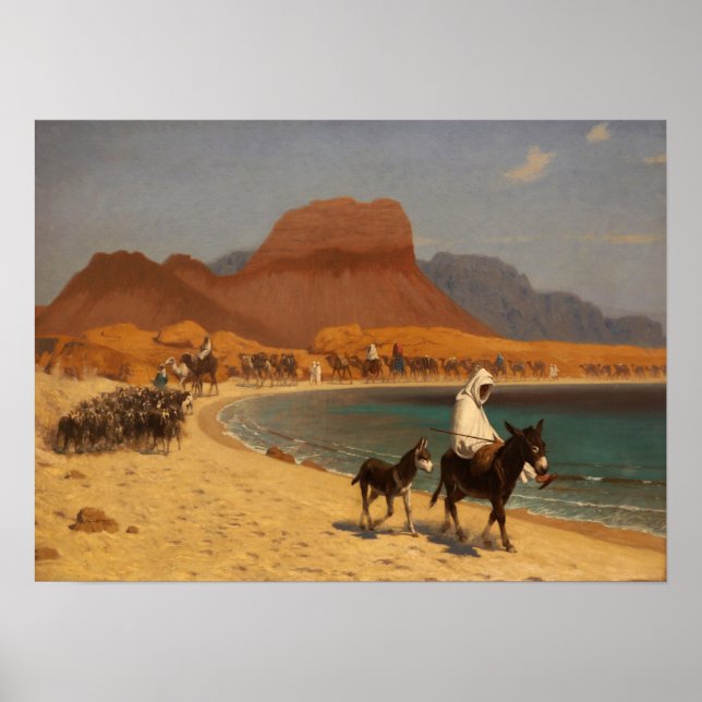 Poster Gérôme - O Golfo de Aqaba 1897 (Frente)