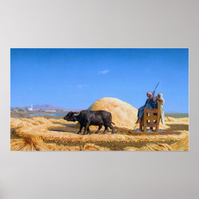 Poster Gérôme - Os Debulhadores De Grãos Do Egito (Frente)