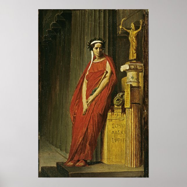Poster Gérôme - Rachel em traje de tragédia (Frente)