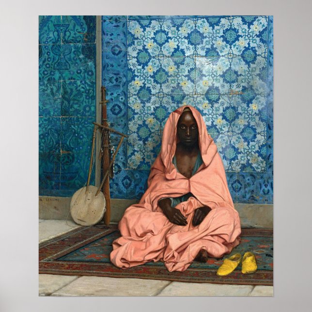 Poster Gérôme - The Black Bard 1888 (Frente)