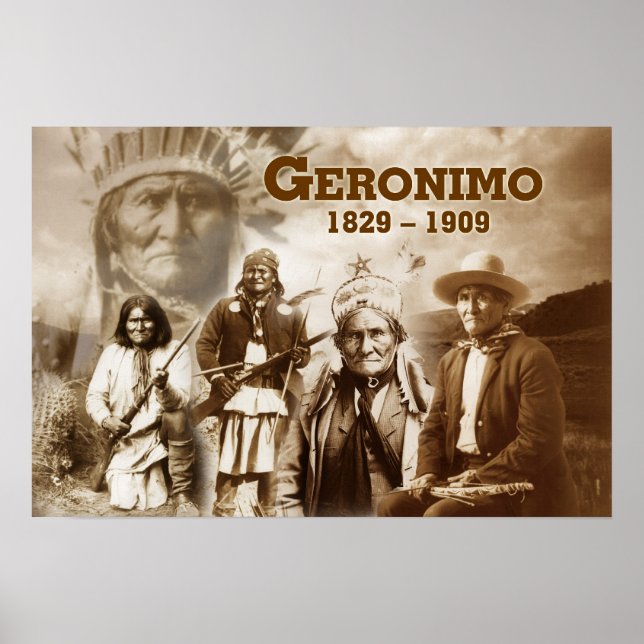Póster Gerônimo de Chiricahua Apache (Frente)