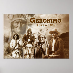 Póster Geronimo do Chiricahua apache